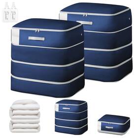 B0f99h3h38 Easortm Comforter Storage Bag - Large Capacity Blanket Bags 4-layer Ultr