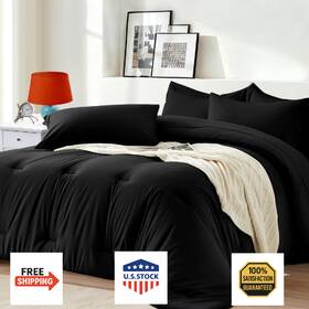 B0frrmrkrm Easthome Full Comforter Set 7 Pieces - Ultra-soft Bed In A Bag Size Cozy L