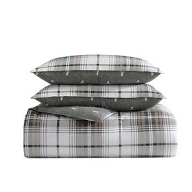 223958 Eddie Bauer - King Comforter Set Reversible Cotton Bedding With Matching Sha
