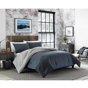 224045 Eddie Bauer - King Comforter Set Reversible Cotton Bedding With Matching Sh