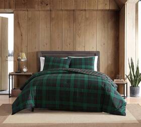 Eddie Bauer 789968634432 - Twin Comforter Set Reversible Cotton Bedding With Matching Sham