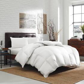 82350138 Eddie Bauer Oversized King 400 Thread Count Down Baffle Box Comforter -