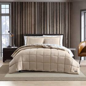Eddie Bauer 883893799998 Queen Comforter Set Reversible Sherpa Bedding With Matching Shams Cozy And
