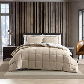 Ushsa51235444 Eddie Bauer Sherwood 3-piece Brown Microfiber King Comforter Set