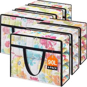 B0fqh7z2lt Edendwell Clear Under Bed Storage Containers - 6 Pack Large Capacity Clothes Sto
