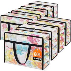 B0fqj82m4g Edendwell Clear Under Bed Storage Containers - 8 Pack Large Capacity Clothes Sto