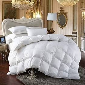 Egyptian Bedding 825624174612 Premium All-season King Size Luxury Siberian Goose Down Comforter Duvet Inser