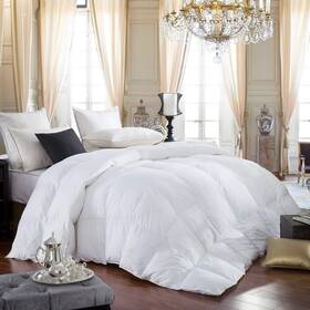 Egyptian Bedding 825624897375 600-thread-count Cotton Goose Down Comforter 55 Oz. Fill Weight Ba
