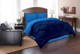 Elegance Linen 030915030519 Elegant Comfort Super Soft Goose Down 3pc Reversible Alternative Comforter K