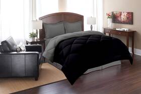 Elegance Linen 700987714012 Elegant Comfort Super Soft Goose Down 3pc Reversible Alternative Comforter Q
