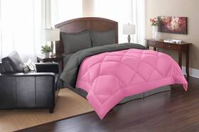 Elegance Linen 700987714050 Elegant Comfort Super Soft Goose Down 3-piece Reversible All Season Alternati