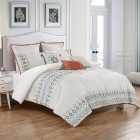 Elight Home 843688109999 Iagan Luxury 8 Piece Comforter N/a King - Cal