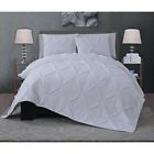 Ell7qtkingghwh Ella Piece Quilt Set King White 841323137352