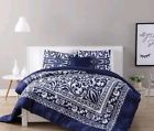 Elr-3cs-xltw-bb-vh Vcny Home Eleanor Piece Twin Xtra Long Comforter Set Navy