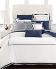 Embroidered Frame Hotel Collection King Comforter Wrinkle Resistent Cotton 400 706254230964