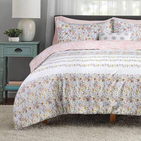 Enviohome 056557524662 Twin Size Floral Comforter Set With Pillowcase Ultra Soft And Cozy Lightweigh