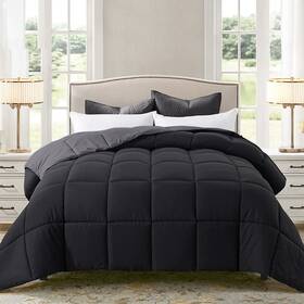 Enviohome 056557524761 Reversible Comforter Queen Size Set Hotel Quality Microfiber Lightweight Do