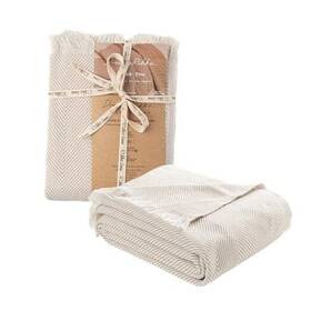 Qch0001dve Erler Textile Co Lightweight Cotton Bed Blanket Size 79 X 90 Inch Queen Ivory Whisper