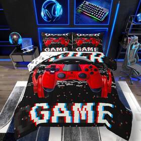B08p6d2cff Erosebridal Twin Comforter Set For Boys Gamer Gaming Headsets Bedding