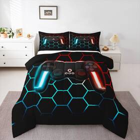 Erosebridal B09x2yclcl Gaming Bedding Sets Twin Size Gamer Comforter Set