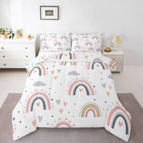 B0bm44gz95 Erosebridal Rainbow Full Bedding Sets For Girls Kawaii Cloud Comforter Set 3