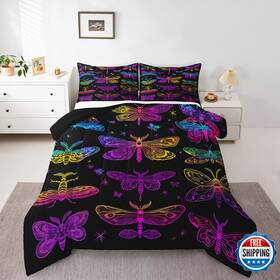 B0c1yb6p8q Erosebridal Death Moth Bedding Set Ombre Butterfly Dragonfly Comforter For