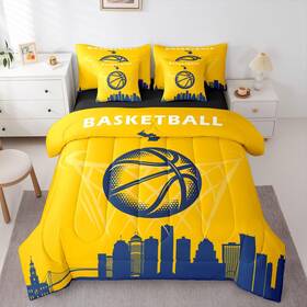 B0d73h7vzk Erosebridal 7 Pcs Comforter Set Full Sizeboys Basketball Bed In A Bag Flat