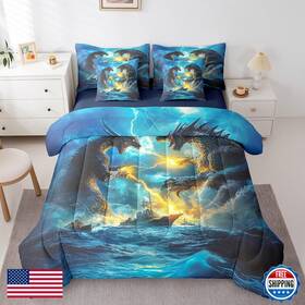 B0dfmf4v37 Erosebridal Dragon Bedding Bed In A Bag 7-piece 3d Animal Printed