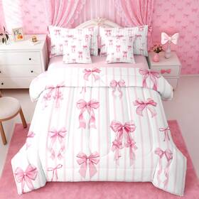 Djs30279tolxys10009tjqlsw Erosebridal Pink Ribbon Bowknot Bed In A Bag With Sheets For Girls Teens Women Princess S