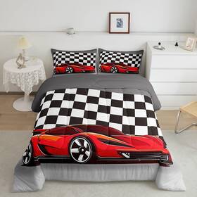 Jcx17056bzlhmfull Erosebridal Racing Car Comforter Set Cool Speed Race Down Full Size For Ki