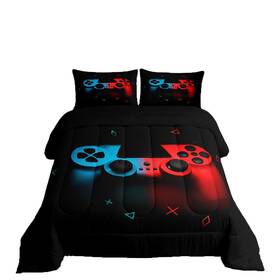 Jcxs225bzsjjfull Erosebridal Boys Gamepad Comforter Set Full Play Gamer Bedding Kid Young Man Video Ga