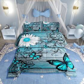Oyls00721bzhjftwin Erosebridal Butterfly Bedding Sets For Girls Teens Women Bedroom Rustic Twin Multi 5123