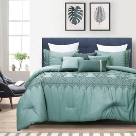Esca 843688115372 Linda Luxury 7 Piece Comforter Set