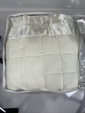 Estate Collection By Home Accents 750105011394 Oversized King 100% Down Blanket Ivory With Satin Trim Hypo-allergenic