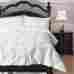 Exceptionalsheets Cozy Beddings Emerson Pinch Pleat 4pc Comforter Set Queen White Sets 819684011994