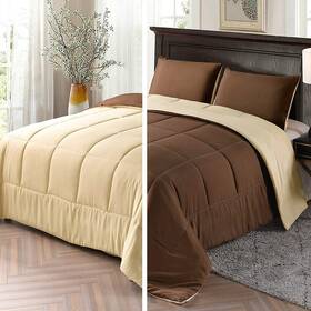 Brs-90102 Exclusivo Mezcla Lightweight Reversible 3-piece Comforter Set All Seasons Down