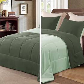 Tes-9090 Exclusivo Mezcla Lightweight Reversible 3-piece Comforter Set All Seasons Down