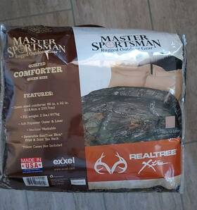 Exxel Outdoors 646590119249 Realtree Xtra Master Sportsman Camo Queen Quilted Comforter New Made In Usa