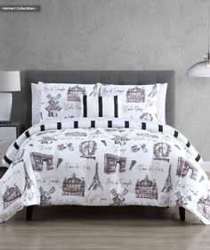 Fairfield Square 12 Pc Reversible Full Comforter Set Pink Paris Palcita