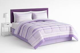 19154429 Fairfield Square Collection Home 8-piece Cal King Bed Ensemble Lavender