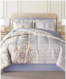 Fairfield Square Collection 734737671515 Inez 8-pc. Reversible Fullcomforter Set Bedding