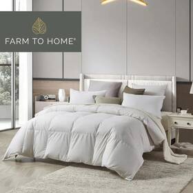 Fh007466 Farm To Home Organic Cotton White Down And Feather Comforter - King Size