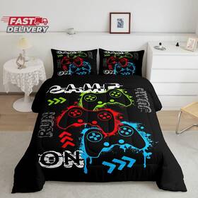 Feelyou 313045133184 3d Gaming Comforter Set Boys Teens Gamer Video Game Controller Reversibl