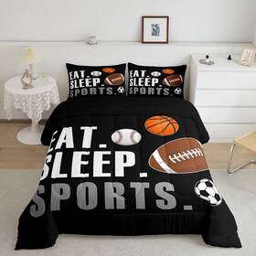 B0fplss4wb Feelyou Full Size Sports Comforter Set Boys Girls Bedding For Lover Gift Ultr