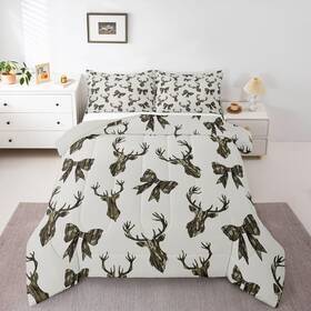 B0g3x6w6d8 Feelyou Deer Hunting Camo Comforter Sets Full Size Boys Kids Teens Hunter Bow Be