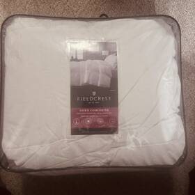 Fieldcrest 490622002849 Queen White Duck Down Comforter True Tonal 92 Inch X 96 Warmer Nip