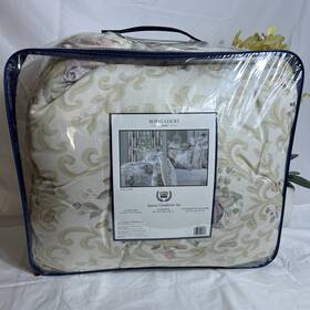 Five Queens Court 193842126936 Royal Estelle Coral Comforter Set Queen Missing The Bedskirt