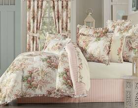 Five Queens Court 193842126967 Nwt Royal Estelle Coral Comforter Set Size King Free Shipping