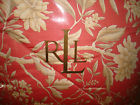 02882813583 Floral Sateen Comforter Camelia Cotton Red Rust Villa Queen Lauren Ralph