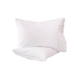 Fluff Co 850038521103 Fluffco Standard White Hotel Sheets 300 Thread Count 2 Pillow Cases Pillowcases